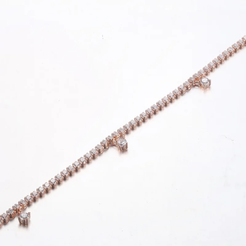 (slika za) PANDORA teniška zapestnica Sparkling Drops - 582401C01 - Ogled 3