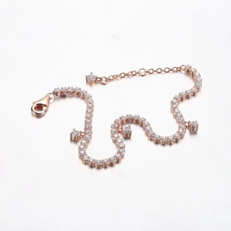 (slika za) PANDORA teniška zapestnica Sparkling Drops - 582401C01 - Ogled 5