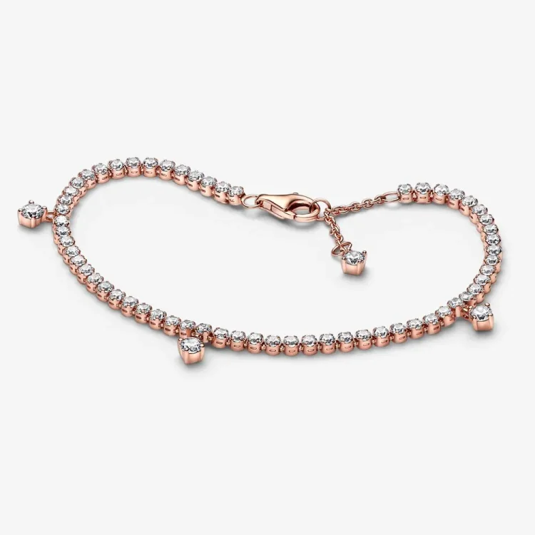 PANDORA teniška zapestnica Sparkling Drops - 582401C01