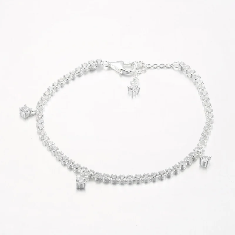 (slika za) PANDORA teniška zapestnica Sparkling Drops - 592401C01 - Ogled 2