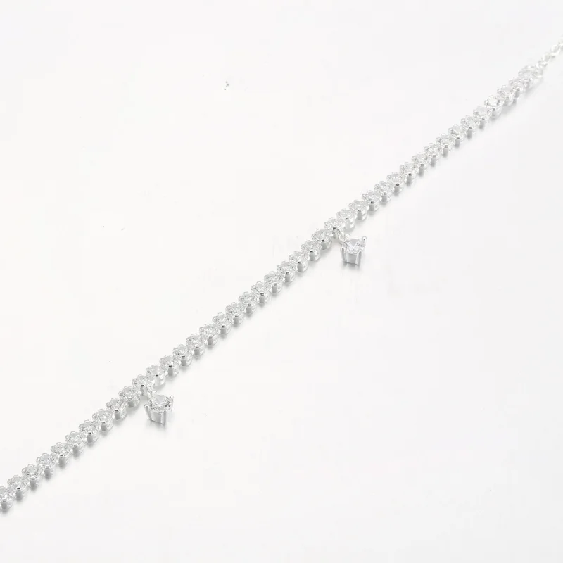 (slika za) PANDORA teniška zapestnica Sparkling Drops - 592401C01 - Ogled 3