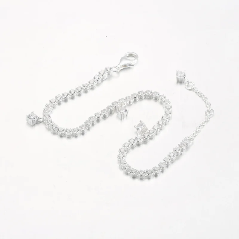 (slika za) PANDORA teniška zapestnica Sparkling Drops - 592401C01 - Ogled 5