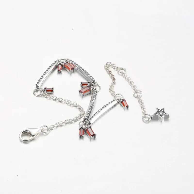 (slika za) PANDORA Zapestnica Firecracker Pavé Bars - 592537C01 - Ogled 5