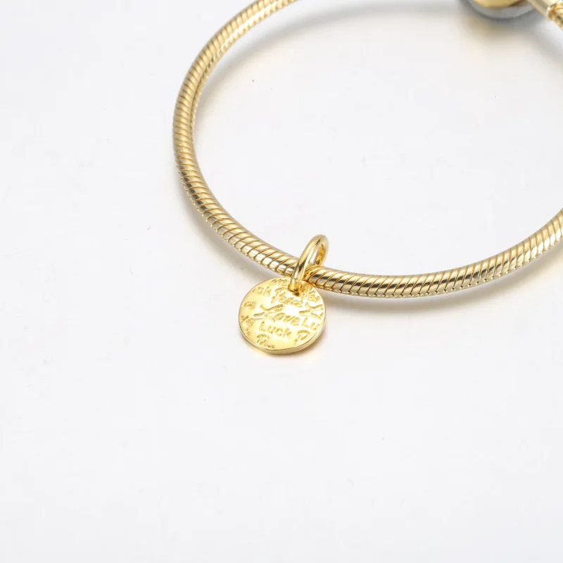 (slika za) Viseči obesek PANDORA Peace, Love & Luck - 752329C00 - Ogled 4