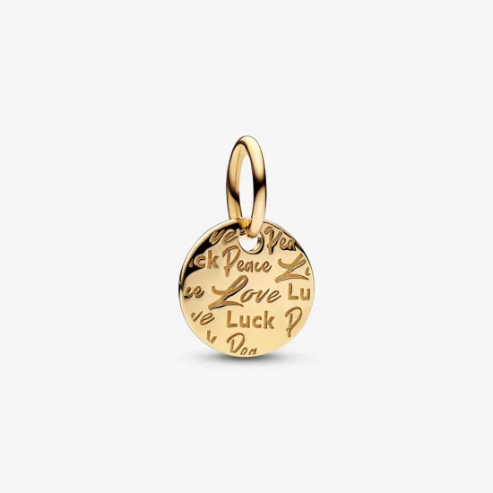 (slika za) Viseči obesek PANDORA Peace, Love & Luck - 752329C00