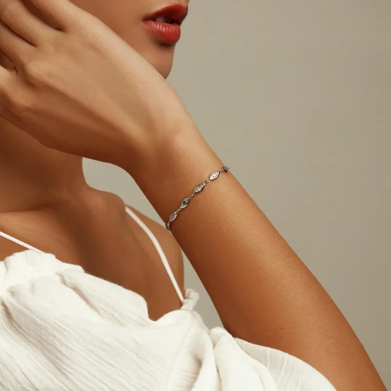 (slika za) Bleščeča zapestnica v stilu Pandora - BSB087 - Ogled 7