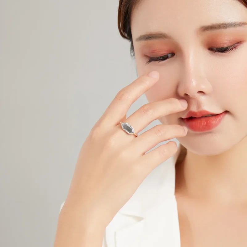 (slika za) Bleščeči prstan v stilu Pandora - SCR701 - Ogled 5