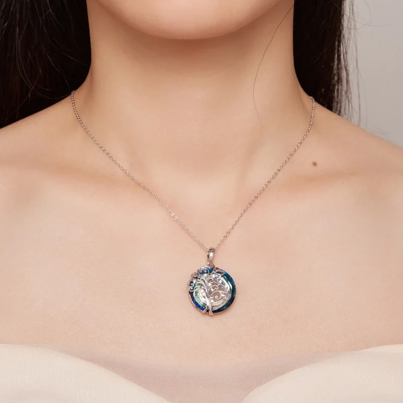 (slika za) Družinska kroglasta ogrlica v stilu Pandora - BSN315 - Ogled 9