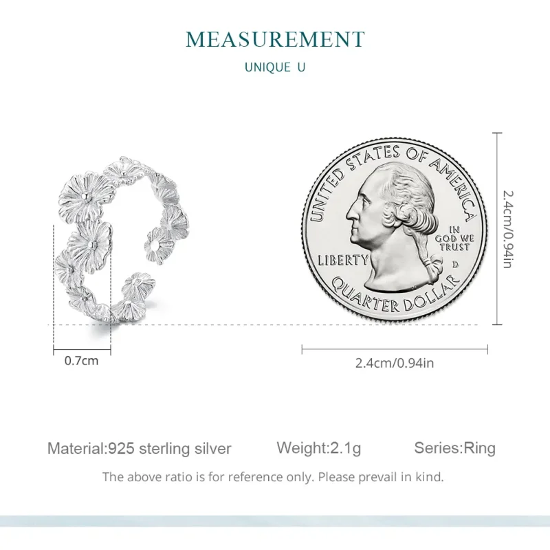 (slika za) Klasični prstan s cvetličnim trakom v slogu Pandora - BSR382 - Ogled 7