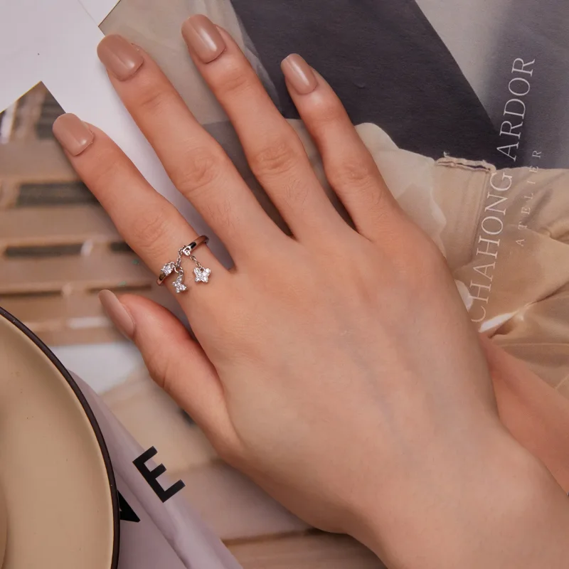 (slika za) Nastavljivi prstani v stilu Pandora - BSR349 - Ogled 6