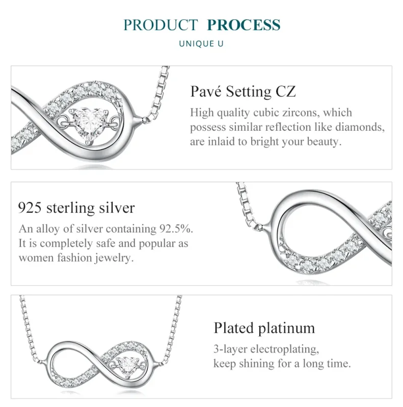 (slika za) Neskončna ogrlica v stilu Pandora - BSN276 - Ogled 6