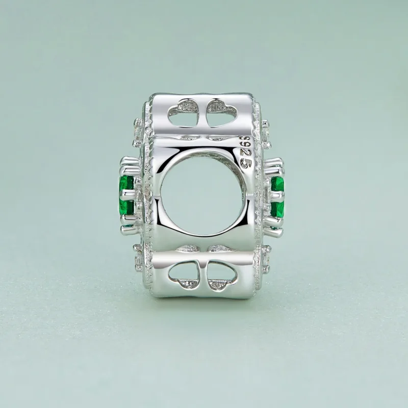 (slika za) Obesek 4 peresna deteljica v stilu Pandora - BSC759 - Ogled 3