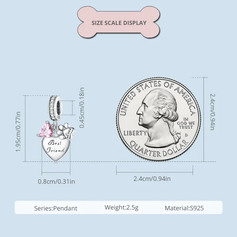 (slika za) Obesek Pandora Style Forever Friends - SCC2436 - Ogled 6