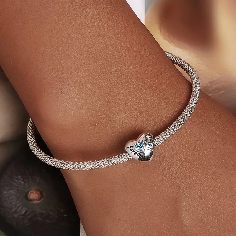 (slika za) Obesek v stilu Pandora v spomin na očeta - BSC562-BU - Ogled 5