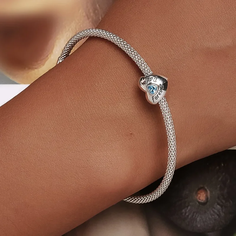 (slika za) Obesek v stilu Pandora v spomin na očeta - BSC562-BU - Ogled 6