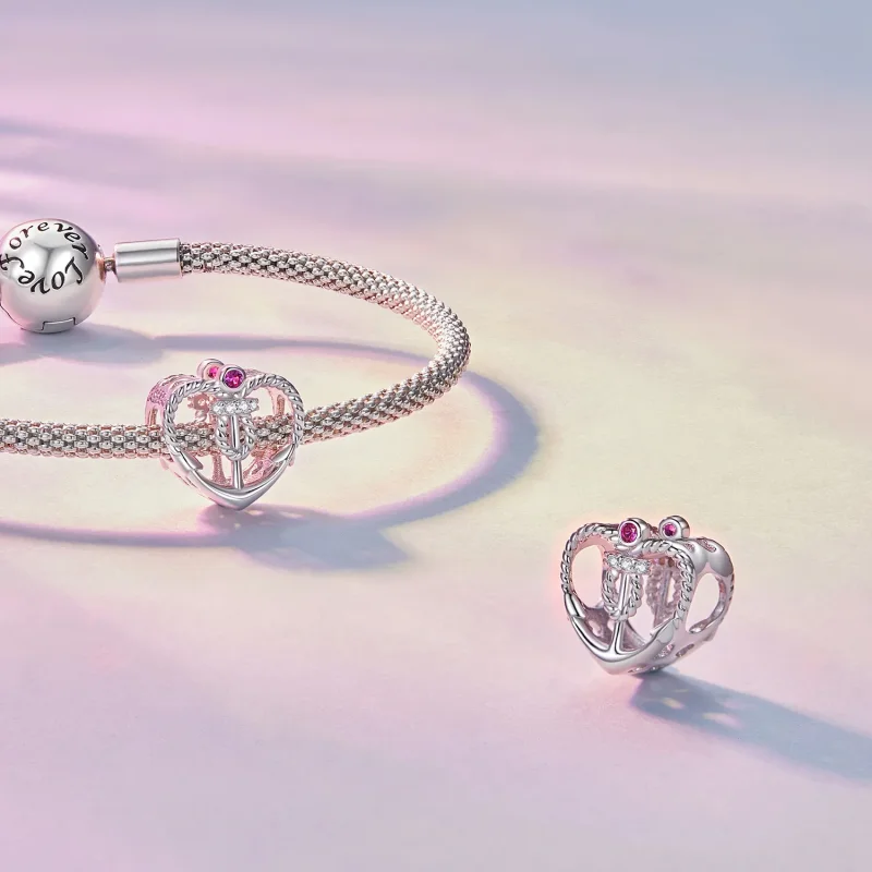 (slika za) Obesek za sidro v stilu Pandora - BSC773 - Ogled 4