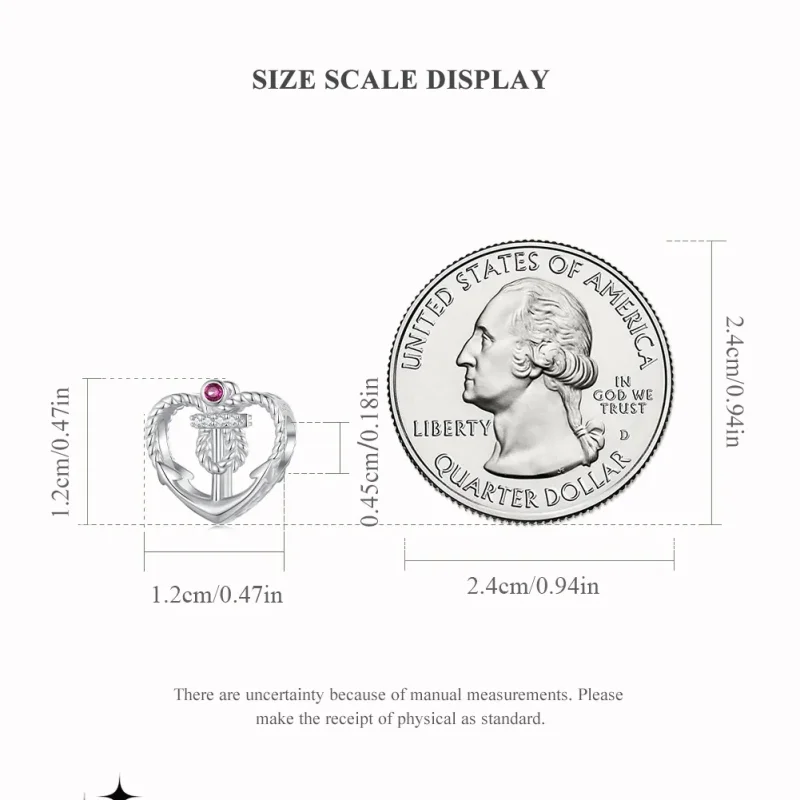 (slika za) Obesek za sidro v stilu Pandora - BSC773 - Ogled 5