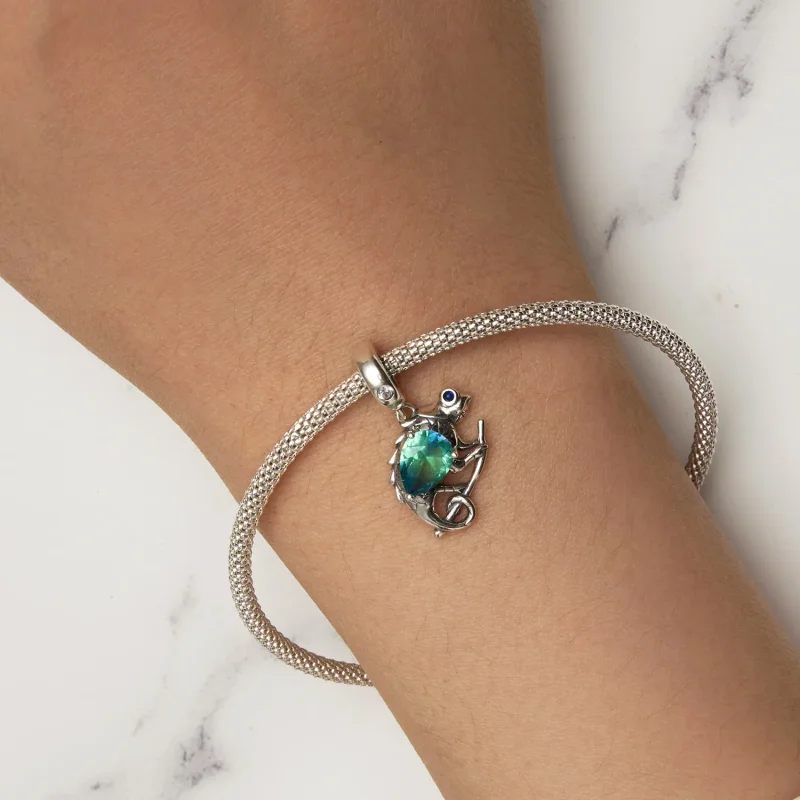 (slika za) Obesek za spreminjanje barve v stilu Pandora - SCC2527 - Ogled 6