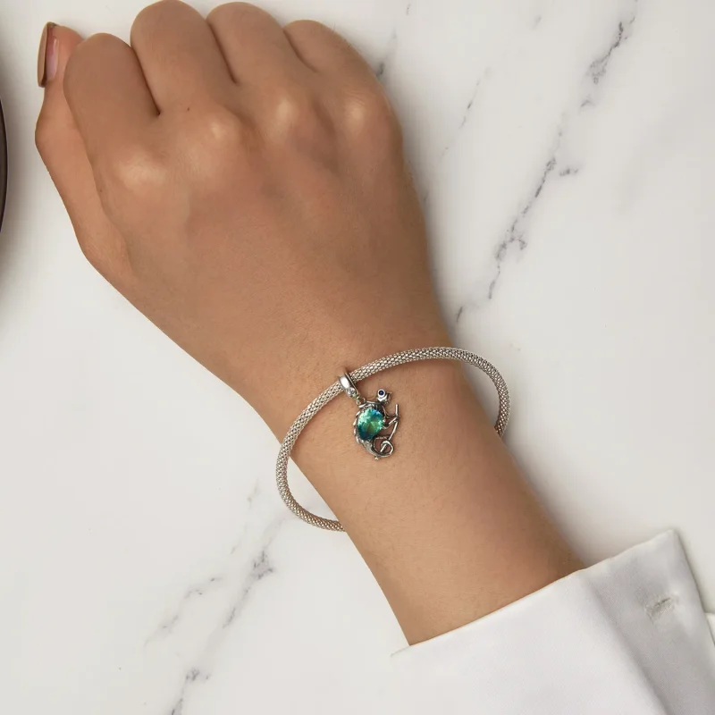 (slika za) Obesek za spreminjanje barve v stilu Pandora - SCC2527 - Ogled 7