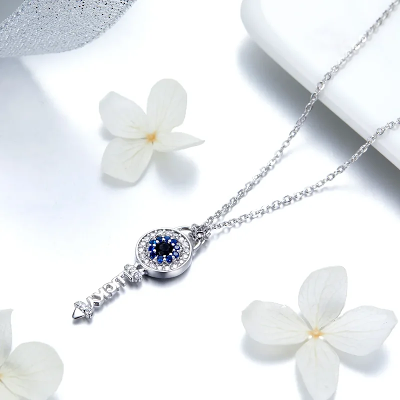 (slika za) Ogrlica s ključi v stilu Pandora - BSN013 - Ogled 4