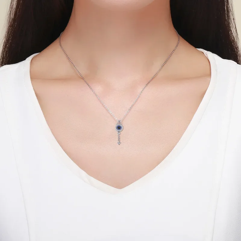 (slika za) Ogrlica s ključi v stilu Pandora - BSN013 - Ogled 7