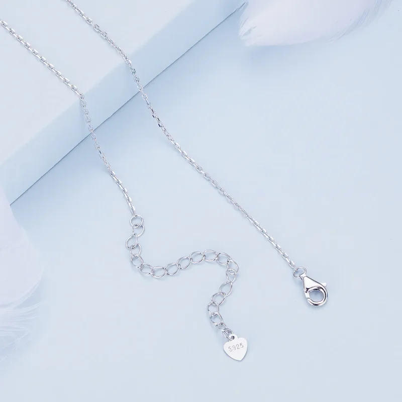 (slika za) Ogrlica z dvojno verižico v slogu Pandora - BSN308 - Ogled 5