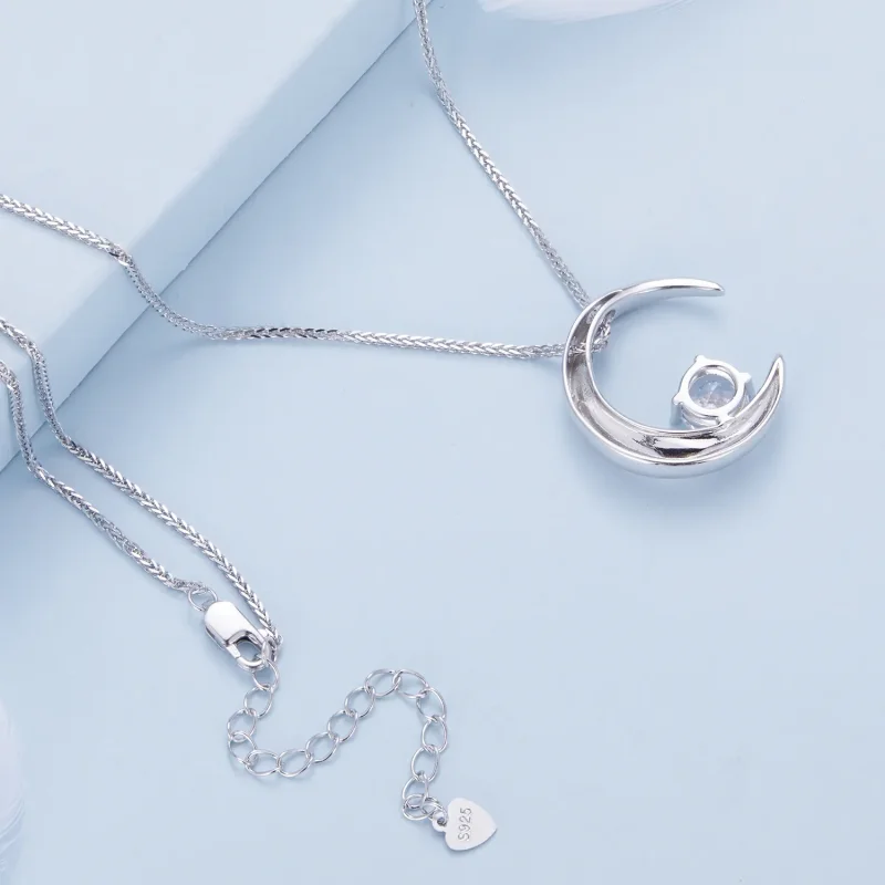 (slika za) Ogrlica z luno v stilu Pandora - BSN311 - Ogled 4
