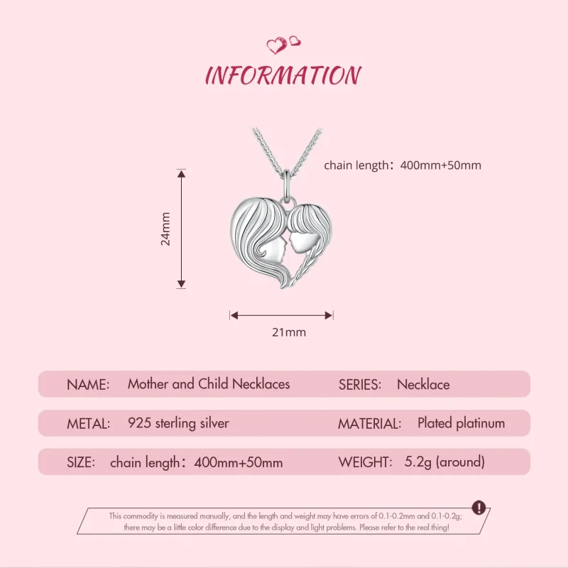 (slika za) Ogrlica za mamo in hčerko v slogu Pandora - BSN324 - Ogled 7