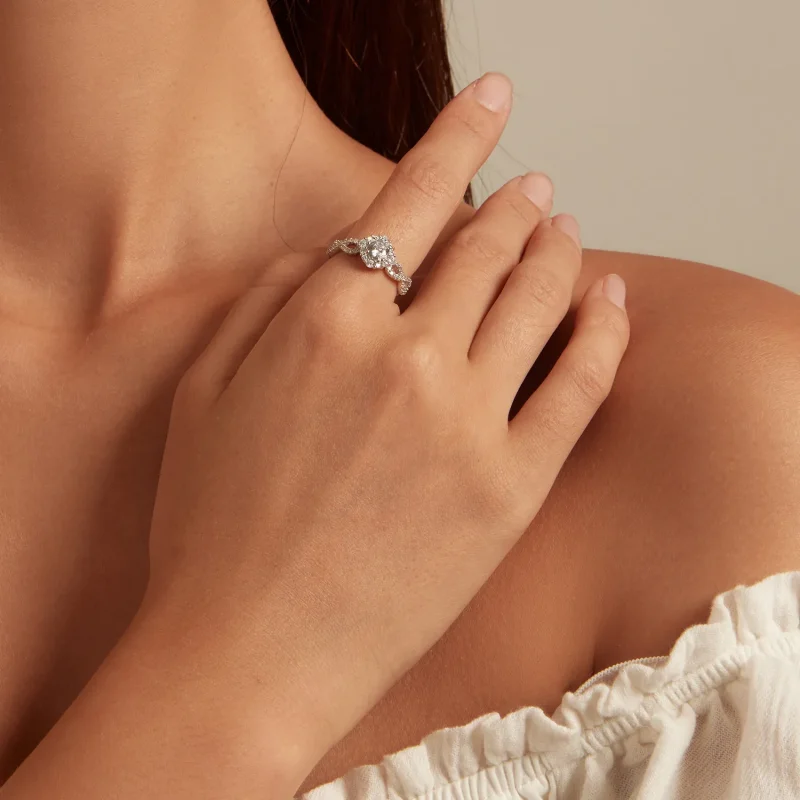 (slika za) Pandora Style Classic Elegance Prstan Clear Cz - BSR352 - Ogled 5