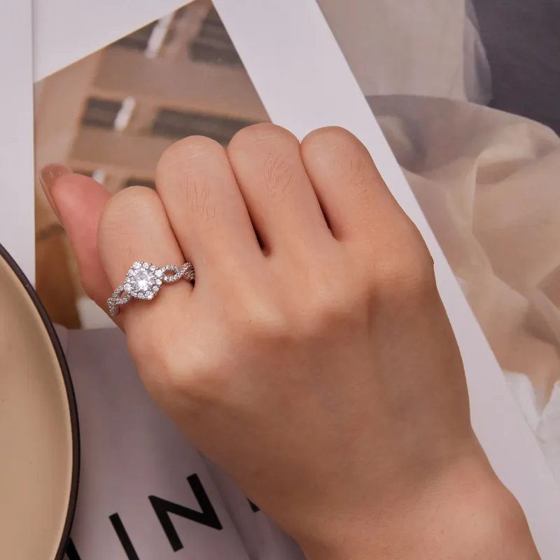 (slika za) Pandora Style Classic Elegance Prstan Clear Cz - BSR352 - Ogled 7