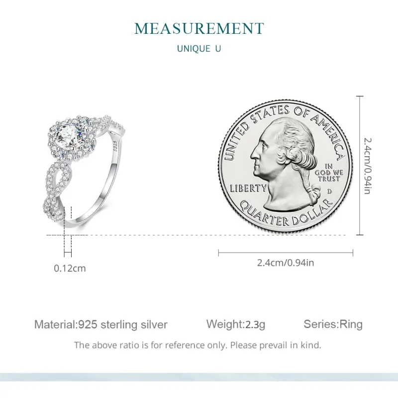 (slika za) Pandora Style Classic Elegance Prstan Clear Cz - BSR352 - Ogled 8