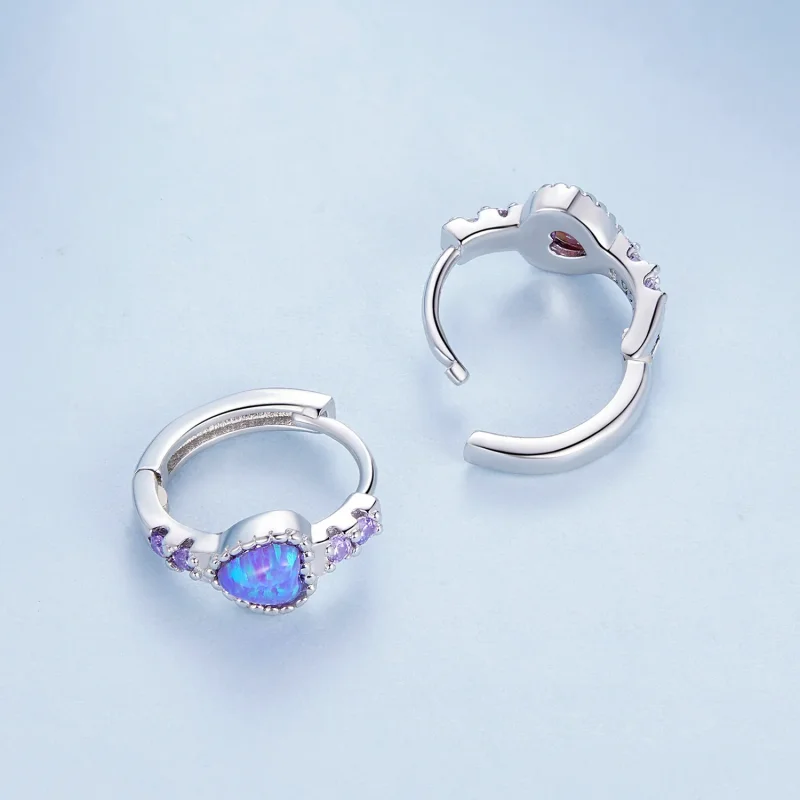 (slika za) Pandora Style Heart Hoops - BSE865 - Ogled 4