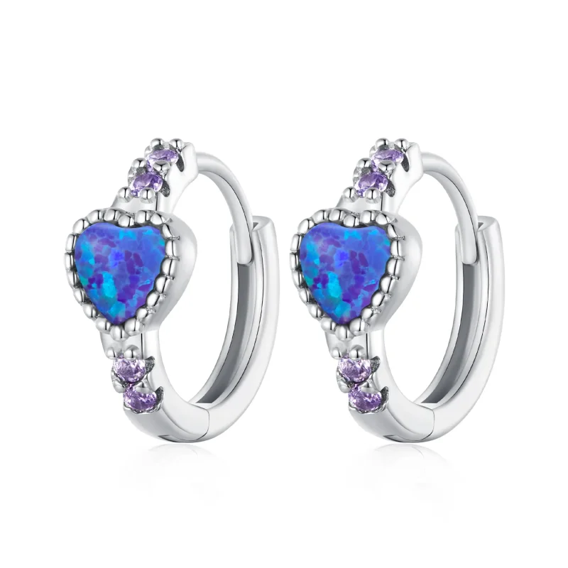 (slika za) Pandora Style Heart Hoops - BSE865 - Slika izdelka