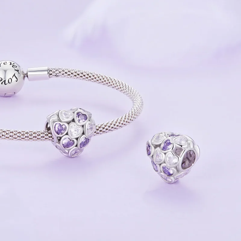 (slika za) Pandora Style Hearts All Over Charm - SCC2451 - Ogled 4