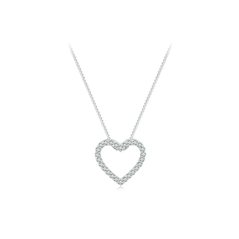 (slika za) Pandora Style Love Heart Ogrlica - MSN019 - Slika izdelka