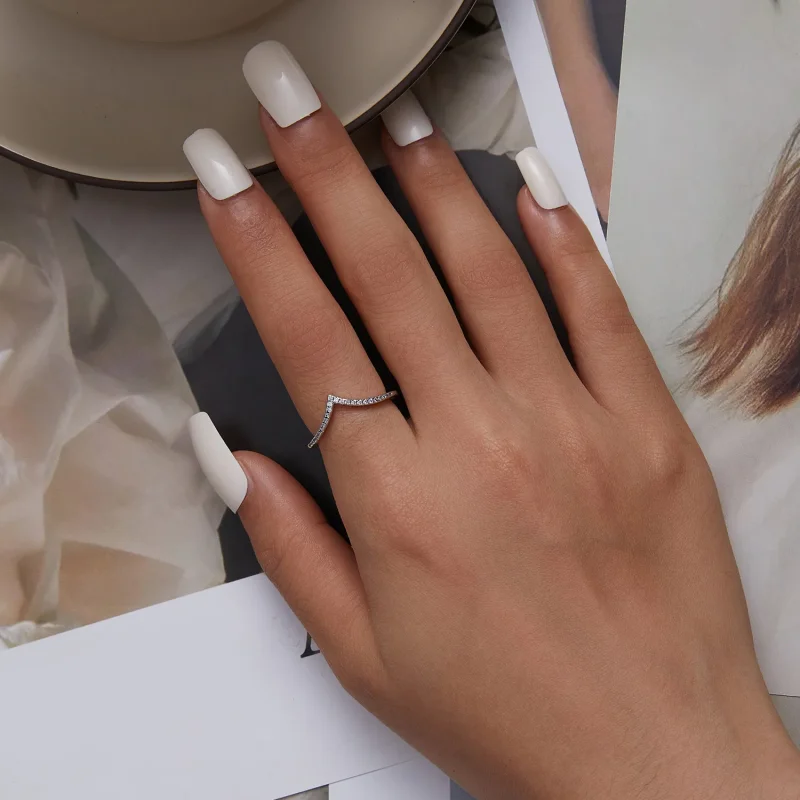 (slika za) Prstan v obliki srca v stilu Pandora - SCR856 - Ogled 4