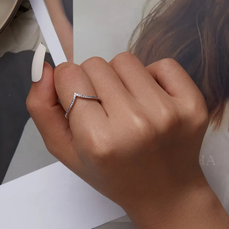 (slika za) Prstan v obliki srca v stilu Pandora - SCR856 - Ogled 5