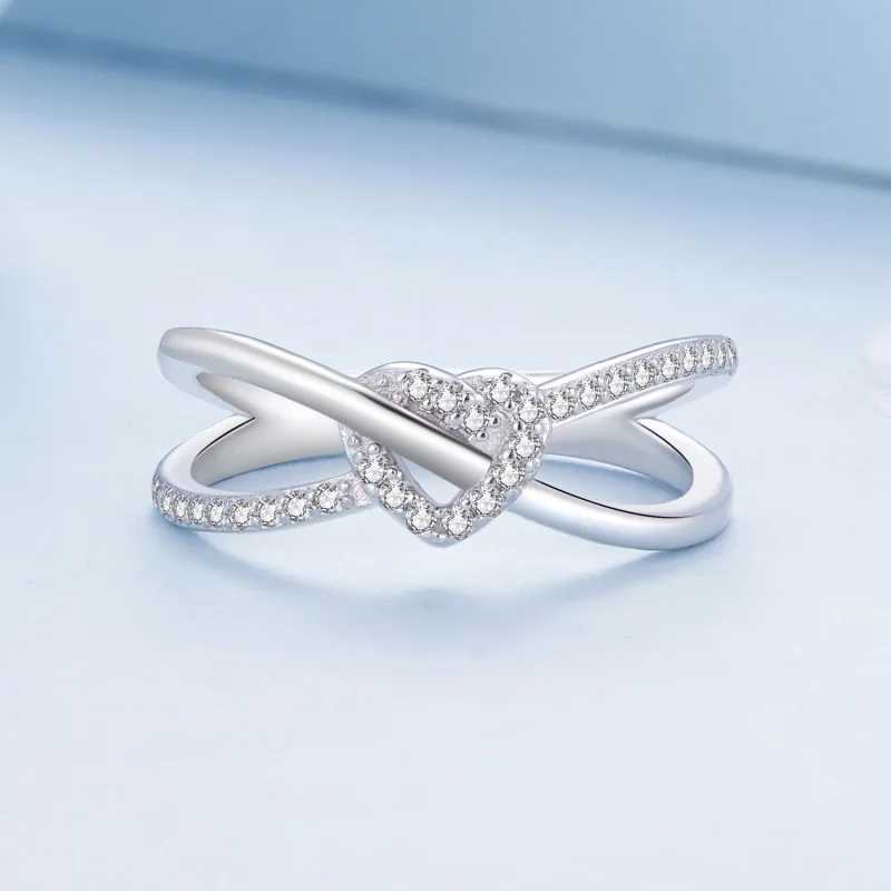 (slika za) Prstan z ljubezenskim vozlom v stilu Pandora - BSR464 - Ogled 3