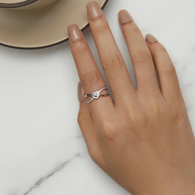 (slika za) Prstan z ljubezenskim vozlom v stilu Pandora - BSR464 - Ogled 5