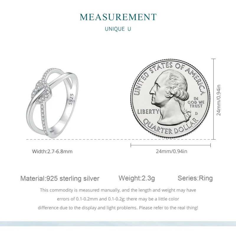 (slika za) Prstan z ljubezenskim vozlom v stilu Pandora - BSR464 - Ogled 7