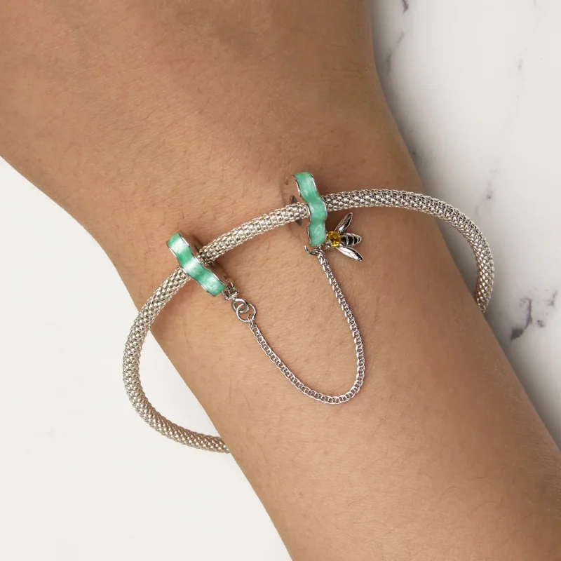 (slika za) Varnostna verižica Pandora Style Bouquet - BSC898 - Ogled 6