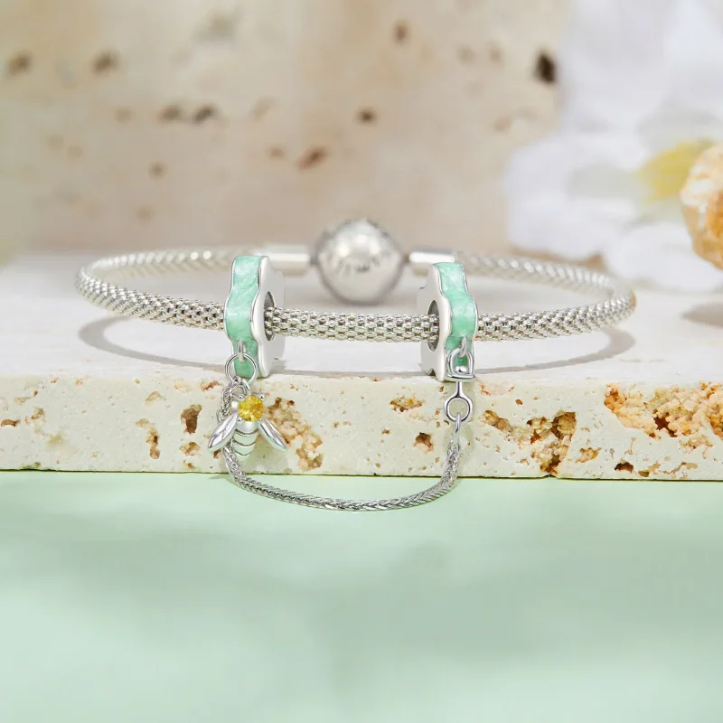 (slika za) Varnostna verižica Pandora Style Bouquet - BSC898 - Ogled 7