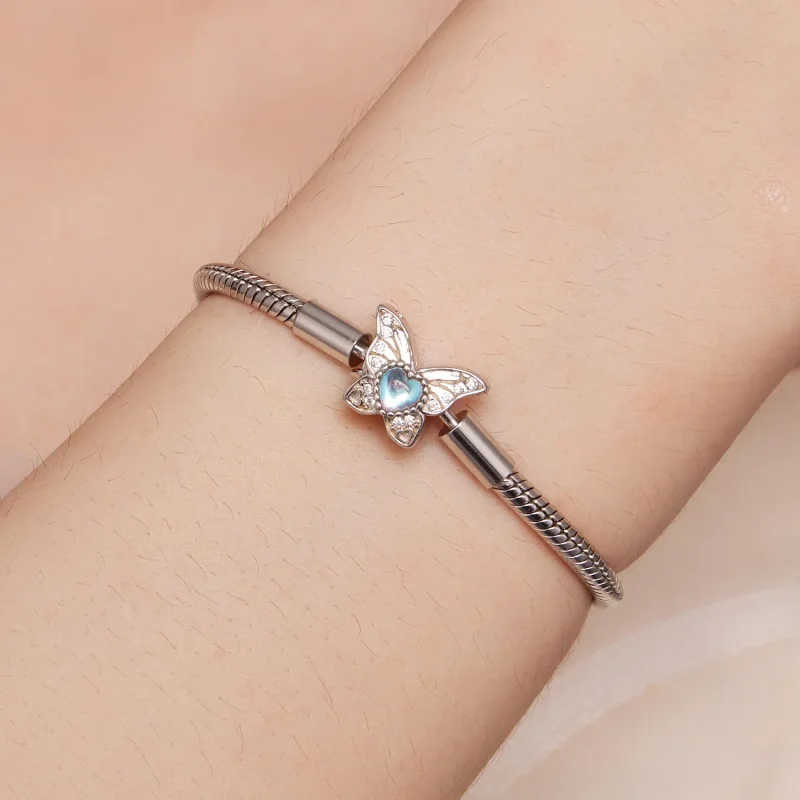 (slika za) Zapestnica z metulji v slogu Pandora - BSB113 - Ogled 5