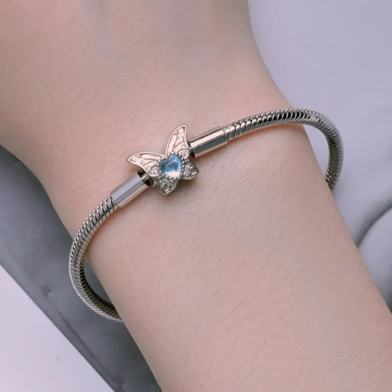 (slika za) Zapestnica z metulji v slogu Pandora - BSB113 - Ogled 6