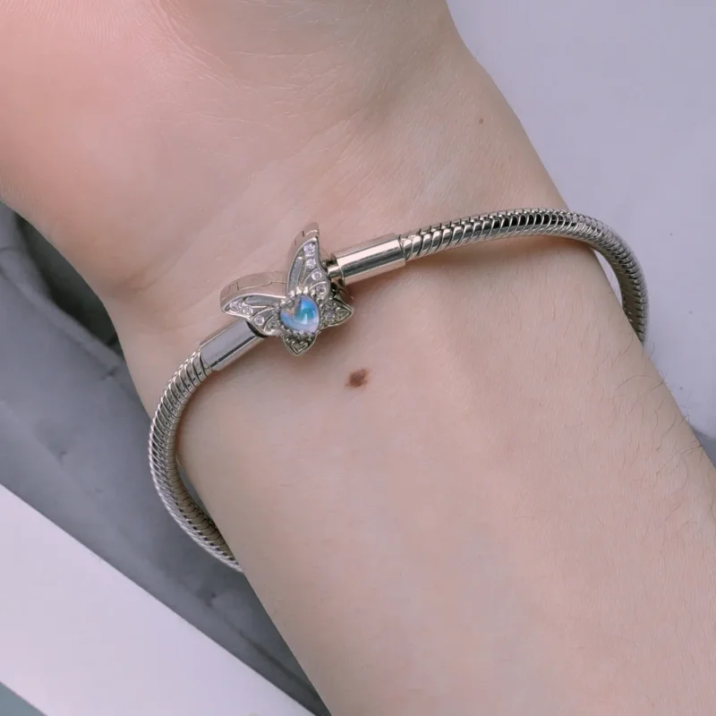 (slika za) Zapestnica z metulji v slogu Pandora - BSB113 - Ogled 7