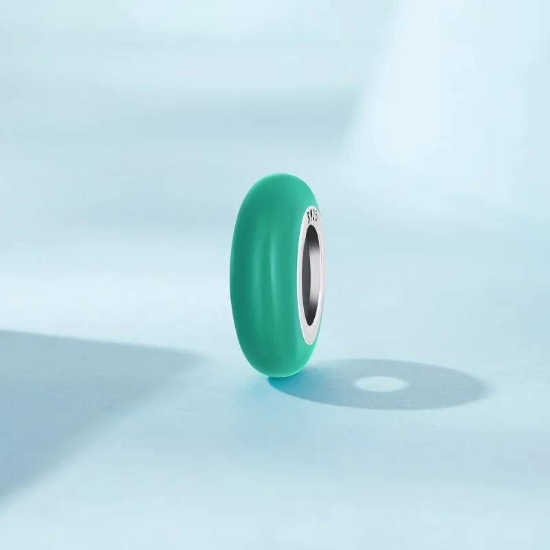 (slika za) Zeleni distančnik v stilu Pandora - SCC1450-TQ - Ogled 2