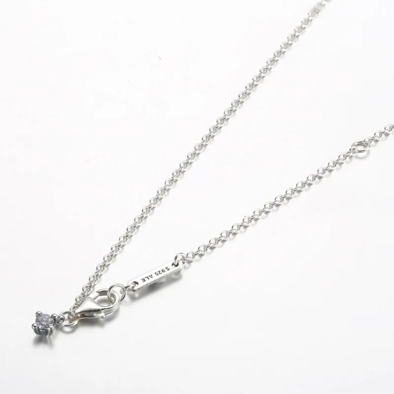 (slika za) Brezčasna ogrlica z obeskom Pandora Pavé - 392632C01-45 - Ogled 4