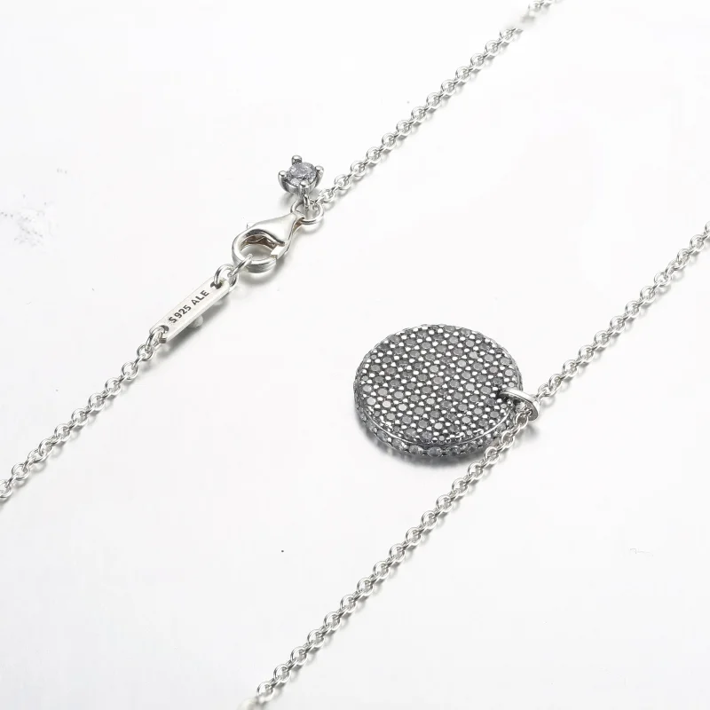 (slika za) Brezčasna ogrlica z obeskom Pandora Pavé - 392632C01-45 - Ogled 5