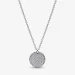 Brezčasna ogrlica z obeskom Pandora Pavé - 392632C01-45 Brezčasna ogrlica z obeskom Pandora Pavé - 392632C01-45