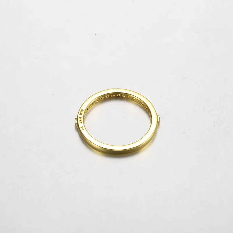 (slika za) Pandora 14k pozlačen prstan za sporočila ljubezni - 162613C00 - Ogled 3